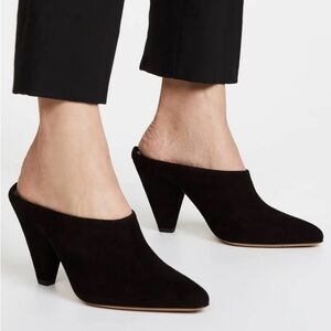 VINCE Emberly Mules Pumps Black Suede